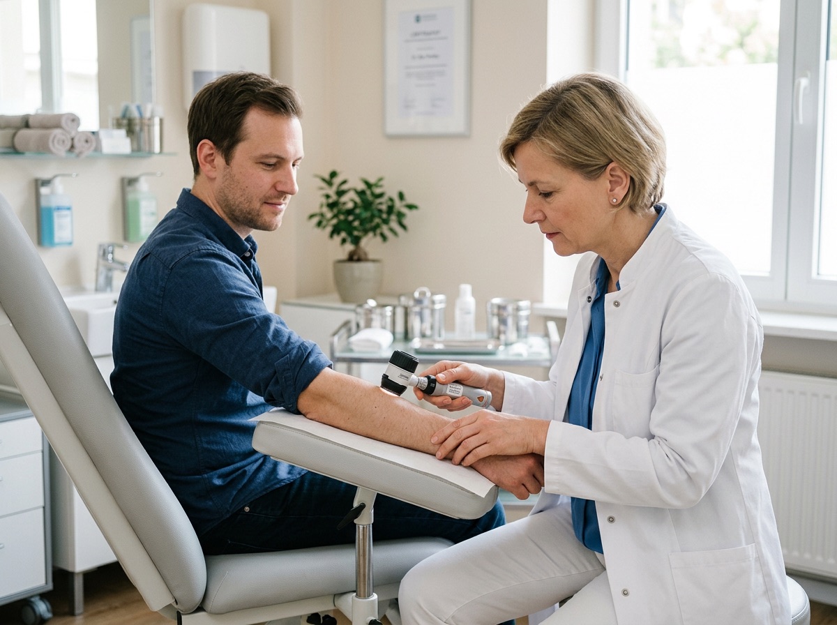 Dermatoskopische Untersuchung der Haut